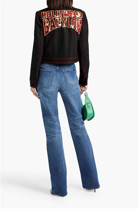 GUCCI Cropped sequined wool